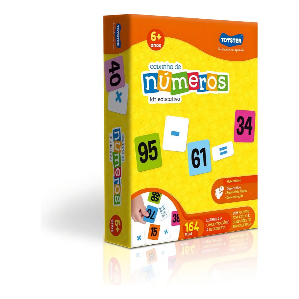 Jogo Infantil Caixinha De Números Toyster em Oferta na Shopee