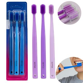 Pack 3 Escovas de Dente Adulto Rosa Cerdas Super Macias com Capa Protetora Rosa em Oferta na Shopee