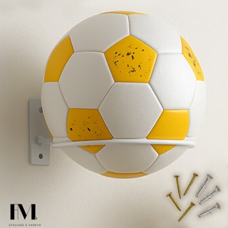 Suporte de Bola Aço Reforçado Futebol Basquete ou Vôlei com Parafusos e Buchas em Oferta na Shopee