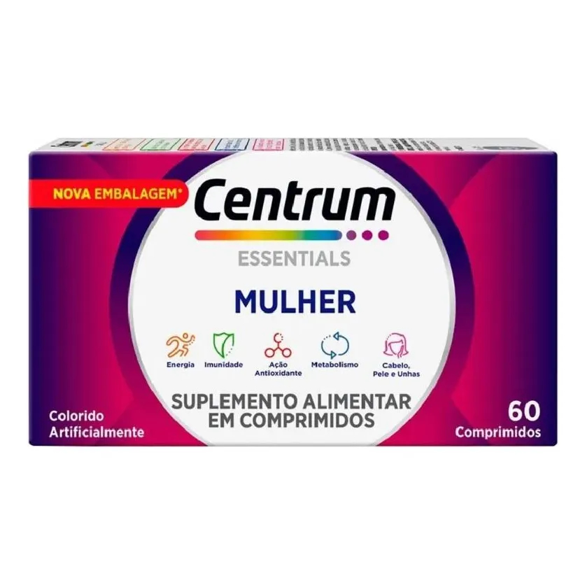 Centrum Mulher - 60 Cápsulas - Suplemento de Vitaminas e Minerais em Oferta na Shopee