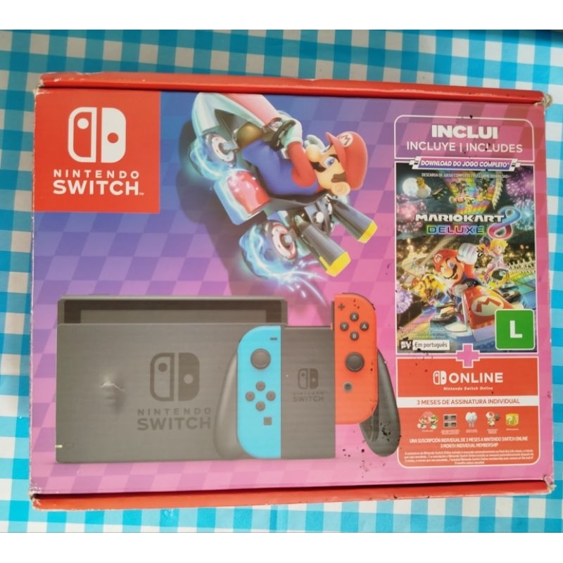 Nintendo switch v2 destra v4do, 128gb