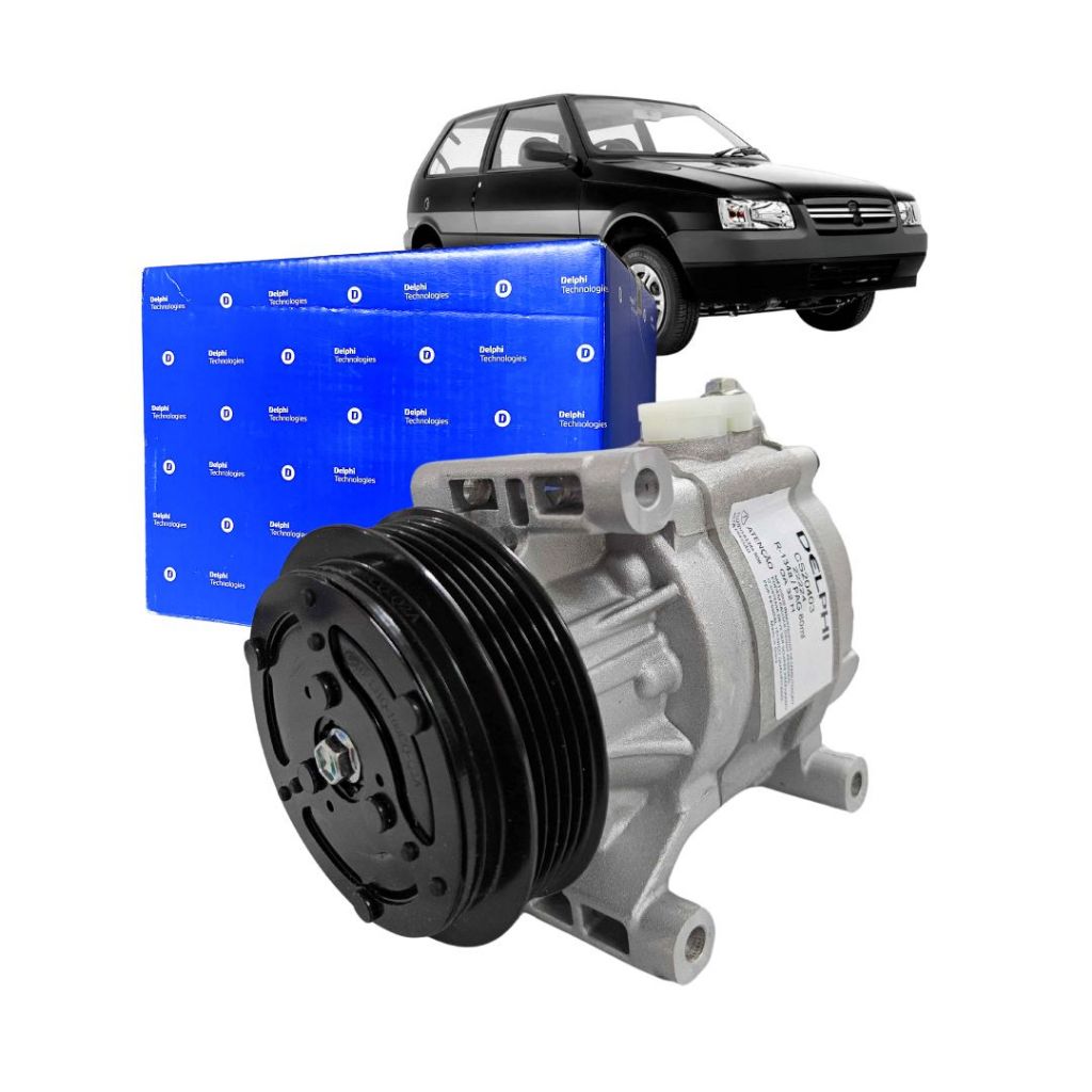 Compressor Ar Condicionado Para Fiat Uno 1.0 2006 a 2008 Delphi CS20403