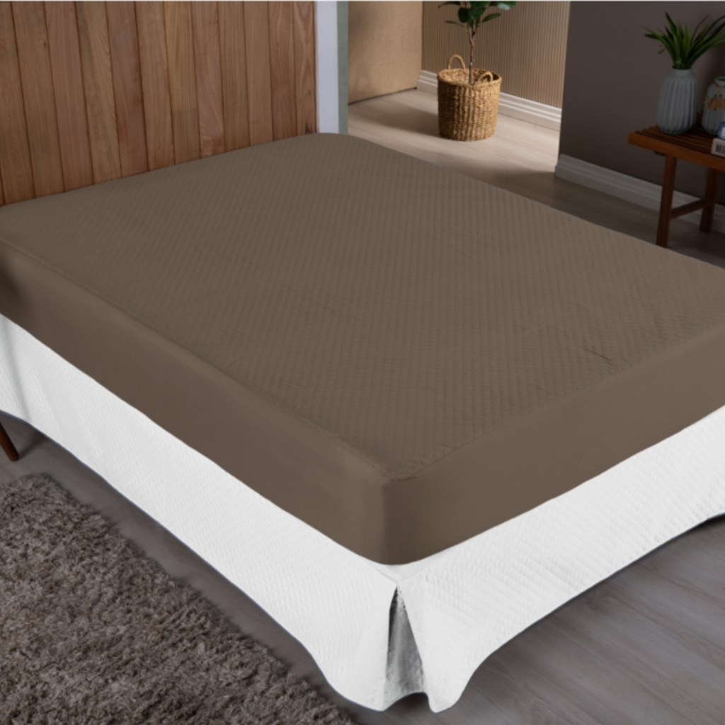 Capa Impermeável Protetor Com Elástico Matelado Para Cama Tamanho Antialérgico Elástico Sortidos