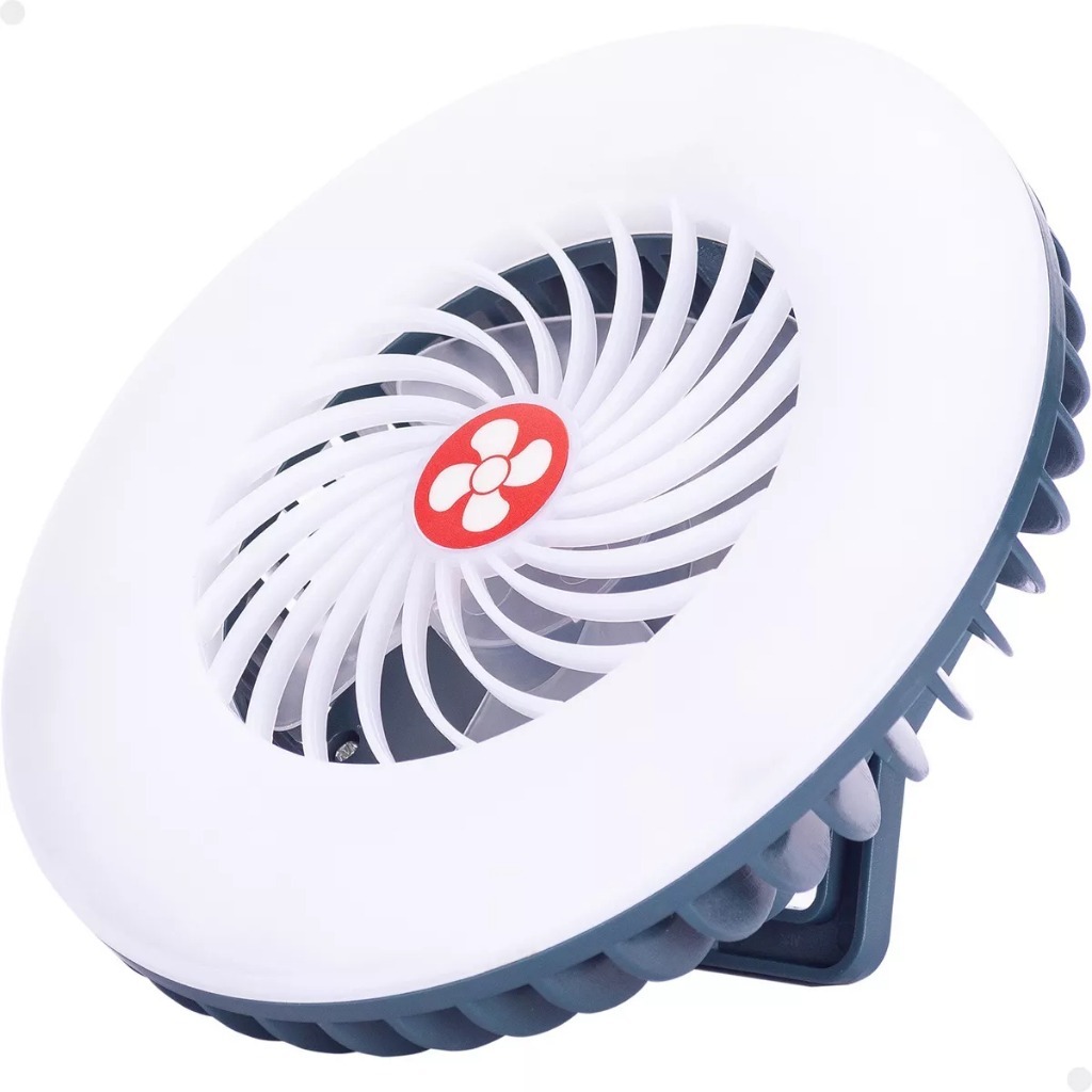 Ventilador Luminária Portátil Recarregável Usb Regulagem Luz em Oferta na Shopee