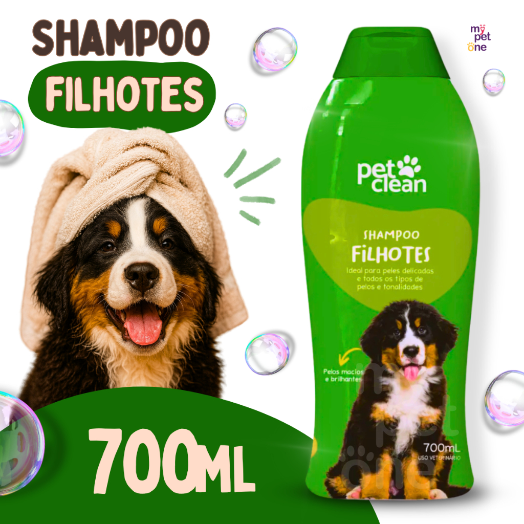 Shampoo e Condicionador 700ml Filhotes 2 em 1 - Pet Clean em Oferta na Shopee
