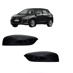 Capa Retrovisor Onix 2020 2021 2023 A 2025 Black Piano Sem Furo