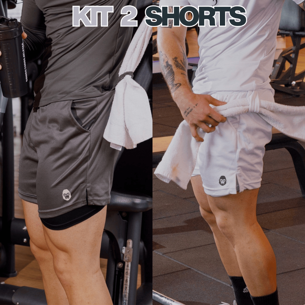 Kit 2 Shorts Kong Original 2 em 1 de Alta Compressão em Oferta na Shopee