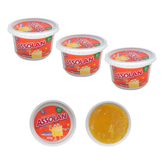 Kit 3 Unidades Sabão em Pasta Clássico com Glicerina 500g Assolan  Limpeza Geral Cozinha Multiuso