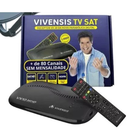 Receptor Digital Multimídia Vivensis Vx10 Multi Tv Hd Sat em Oferta na Shopee