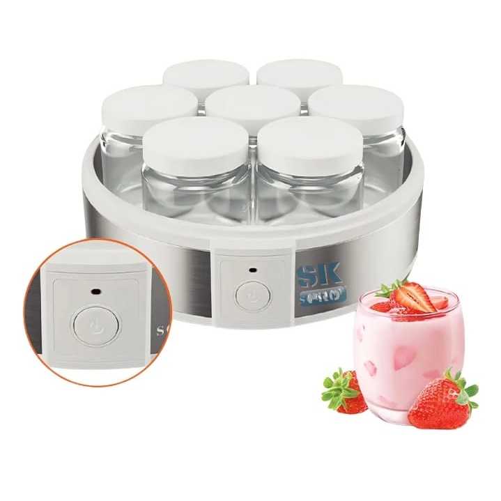 Iogurteira 7 Potes Elétrica Grego Natural  220 Volts
