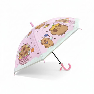 Guarda-Chuva Infantil Menina Capivara Estampa Fofa Leve e Resistente Escolar