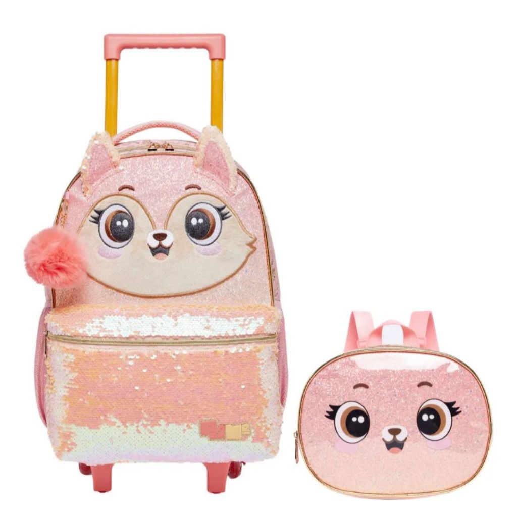 Mochila de Rodinha Infantil CORAL Pack Me FOX ref 998AK01  Pacific  SEM ALÇA PARA COSTAS