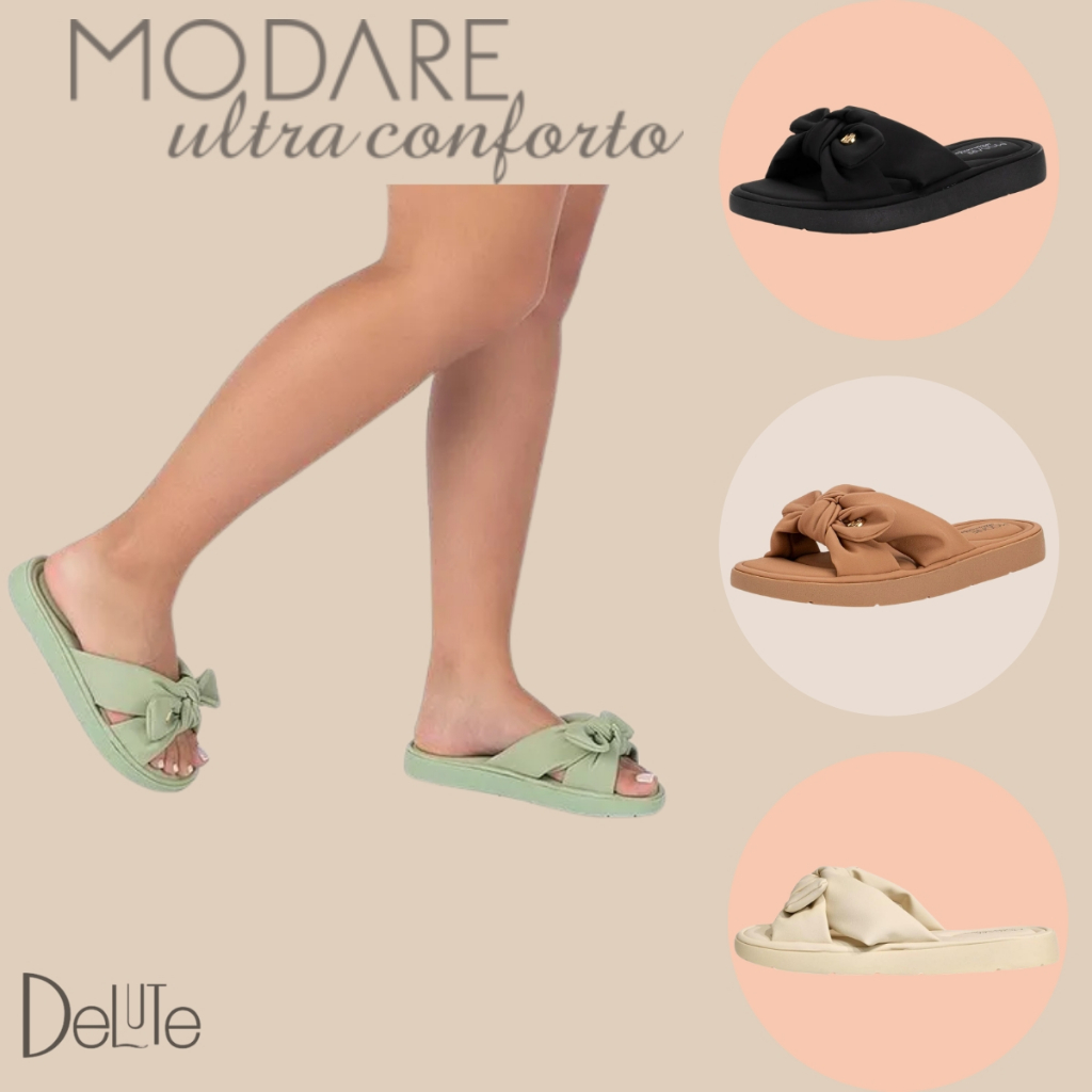 Sandalia Slide Feminina Ortopedica Palmilha Anatômica e Estilo Casual