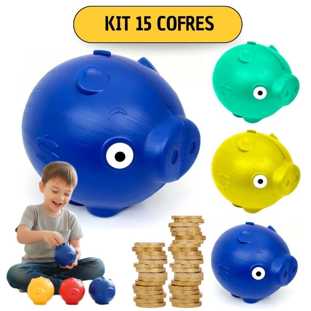 Kit 15 Cofrinho Porquinho Brinquedo Lembrancinha Festa Aniversario Porco em Oferta na Shopee
