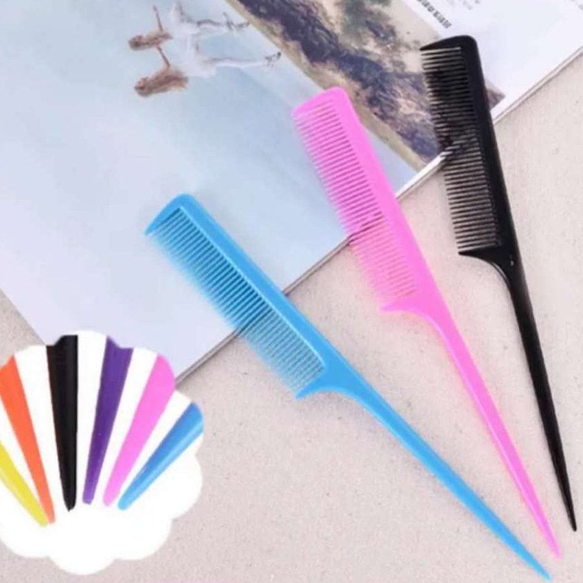 Kit 12 Pentes Cabo Fino Profissional – Pente para Cortes, Divisão de Mechas Finalização de Penteados