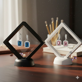 Moldura Expositora 3D Flutuante Para Joias Moedas Miniaturas Relógios Tamanhos 7cm 9cm 11cm Transparente em Oferta na Shopee