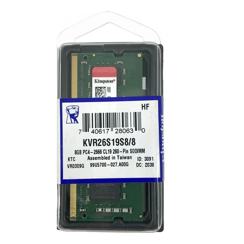 Memória Ram Kingston Ddr4 8GB 2666mhz Sodimm - Notebook