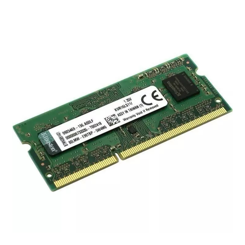 Memória Ram Kingston 4gb Ddr3l 1600mhz Kvr16ls11/4 1.35v So-dimm – Notebook