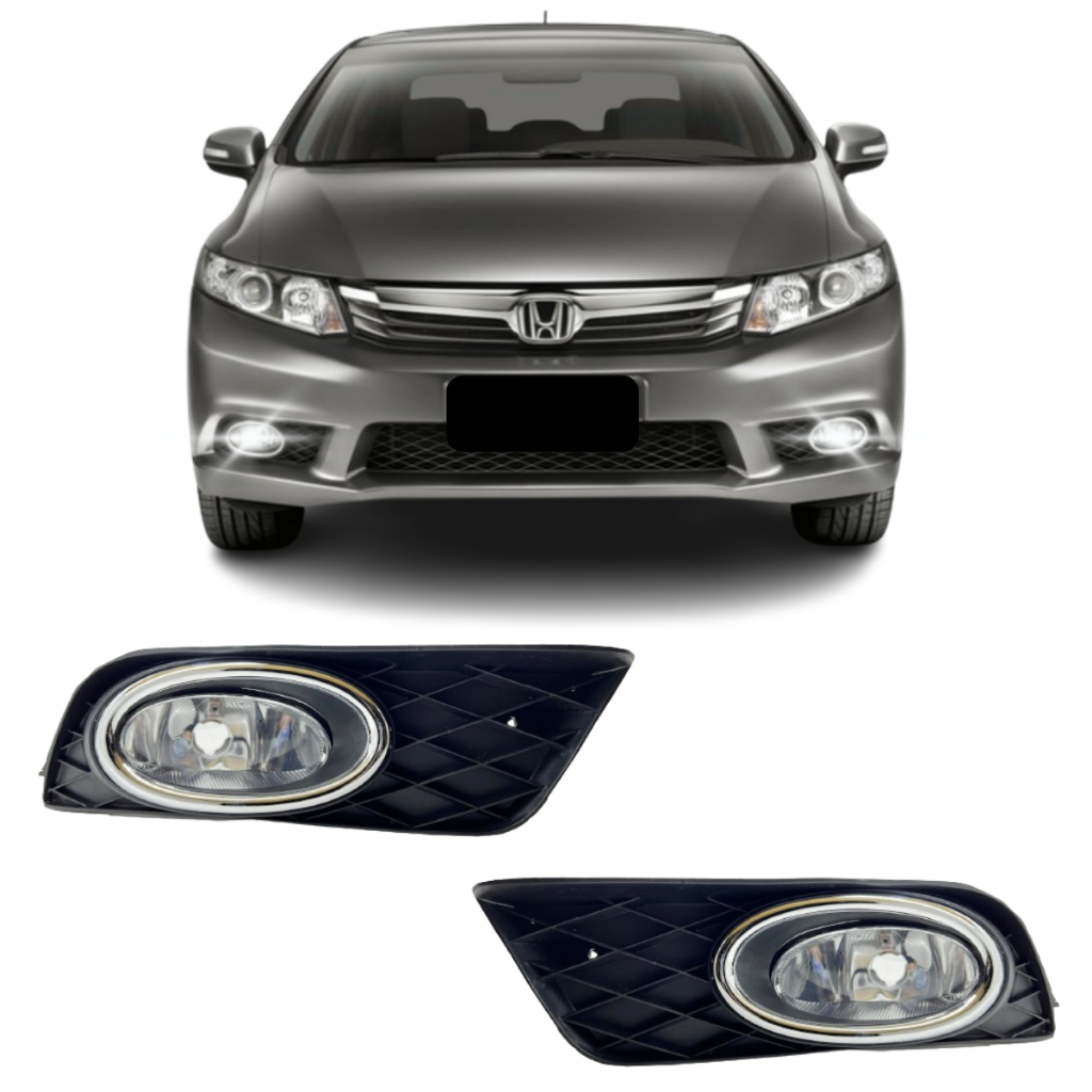 Farol de Milha Honda Civic 2012 2013 2014 em Oferta na Shopee