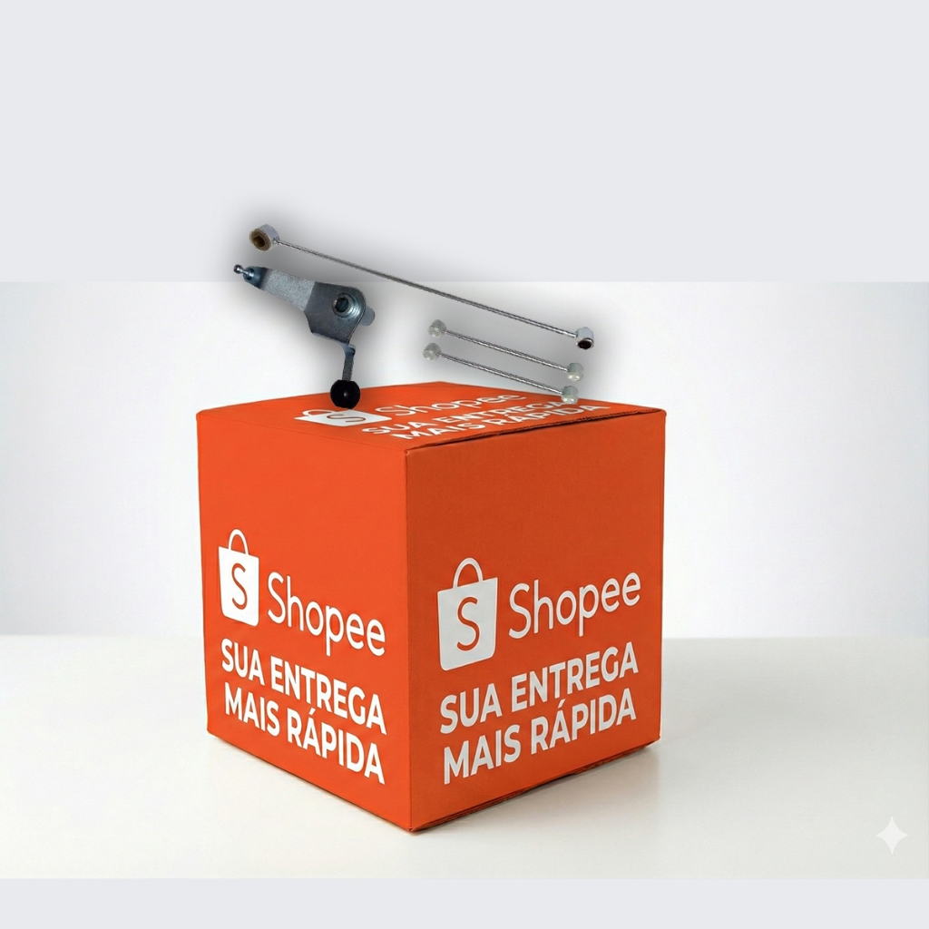 Kit Trambulador Completo Haste + Alavanca Câmbio para Peugeot 206 1.0 e Partner/Berlingo 1.6