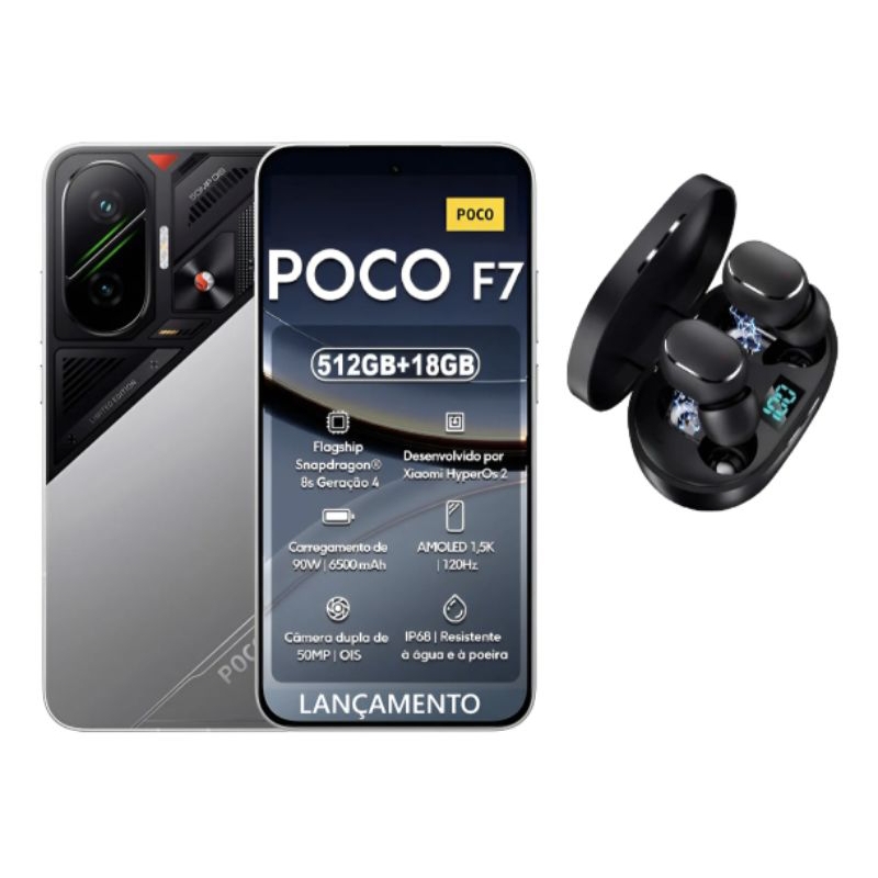 📱 Xiaomi Poco F7 – 512GB | 12GB RAM | Versão Global + Brinde 🎁