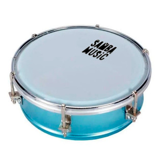 Tamborim Samba Music Aluminio Azul Tba-55 Az 6 Pol Azul-aço
