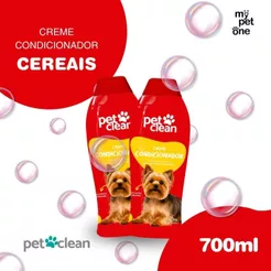 Kit 2 Condicionador Cereais 700ml para Cães e Gatos - Pet Clean