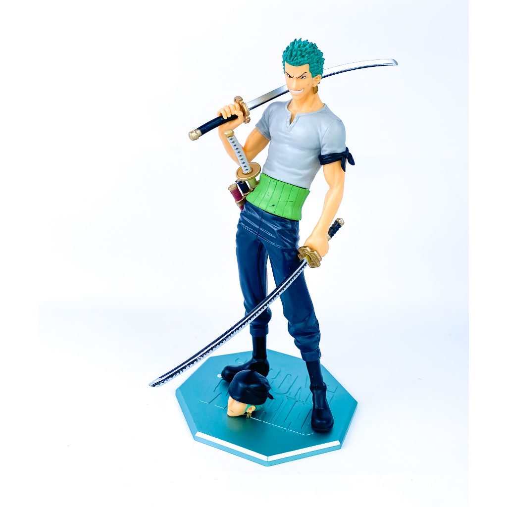 Boneco Zoro Action Figure Roronoa Zoro Troca Rosto Classico Luffy One Piece Anime Promoçao Presente