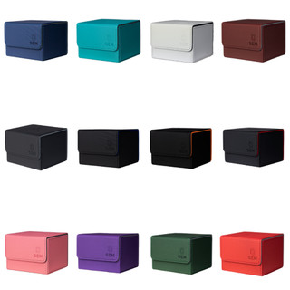 Deck Box Pokémon Magic Commander Couro GEM Side Box Porta Deck 100 Cartas Duplo Sleeve