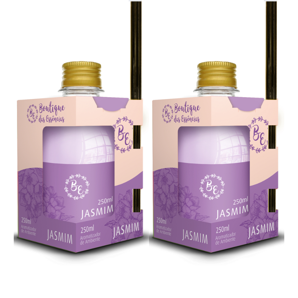 2 Difusor/Cheirinho De Ambiente 250ml Boutique jasmim