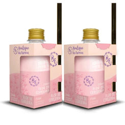 2 Difusor/Cheirinho De Ambiente 250ml Boutique Flor De Cerejeira