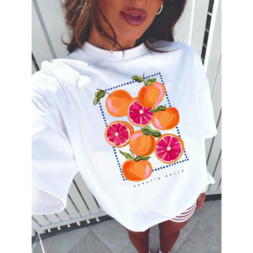 Camiseta Camisa blusa T-shirt Over Feminina 100%Algodão moda feminina estilosas confortavel