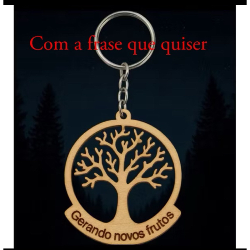 50 Chaveiros Árvore da Vida Personalizado Para Lembrancinha Aniversário