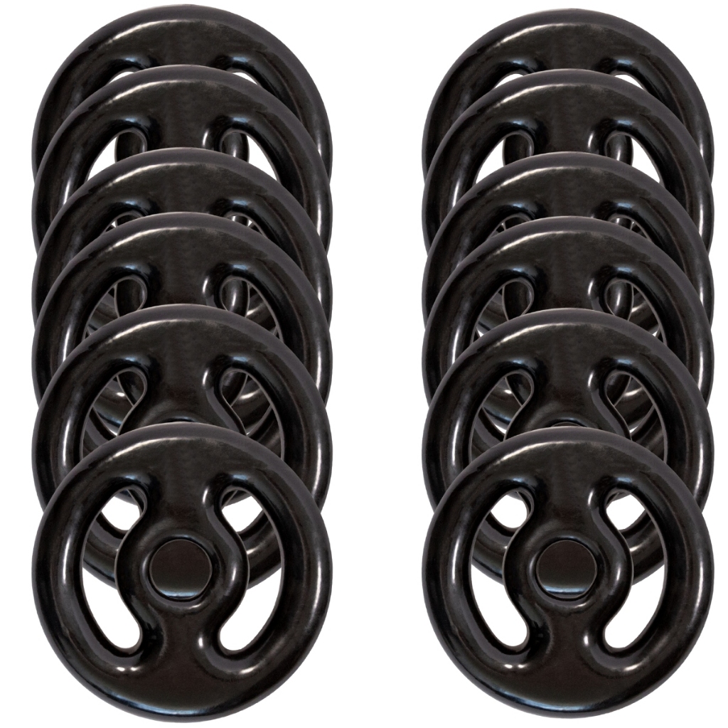 Kit Anilhas 12 Peças Revestidas  4 Unidade1kg, 4 Unidade 2kg e 4 Unidade 4kg para Treino e Musculação em Oferta na Shopee