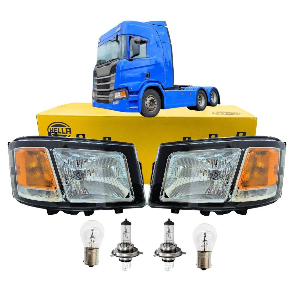 Par Farol Principal Para Scania S6 Scania Série 6 Scania P250 Scania P280 DRL em LED