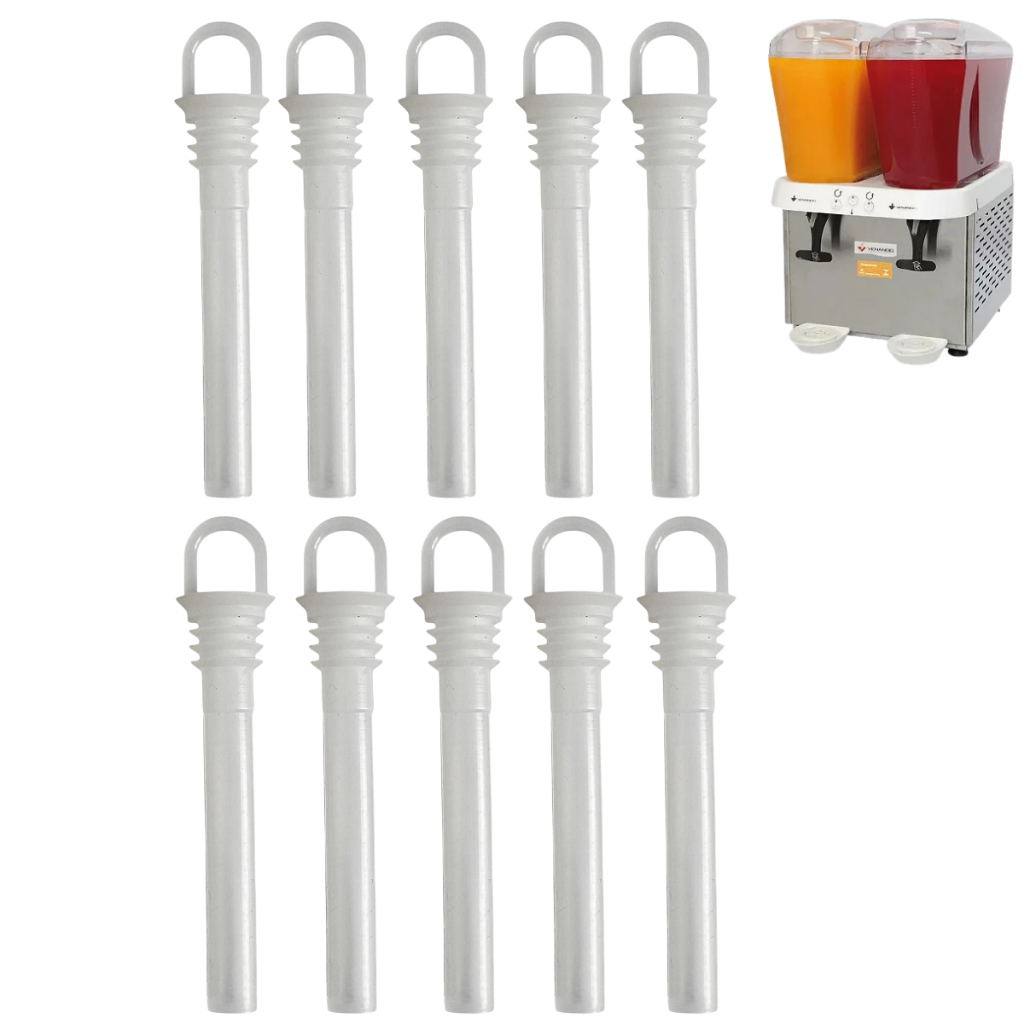 10 Bico Chupeta Silicone Para Torneira Refresqueira Venâncio RV116