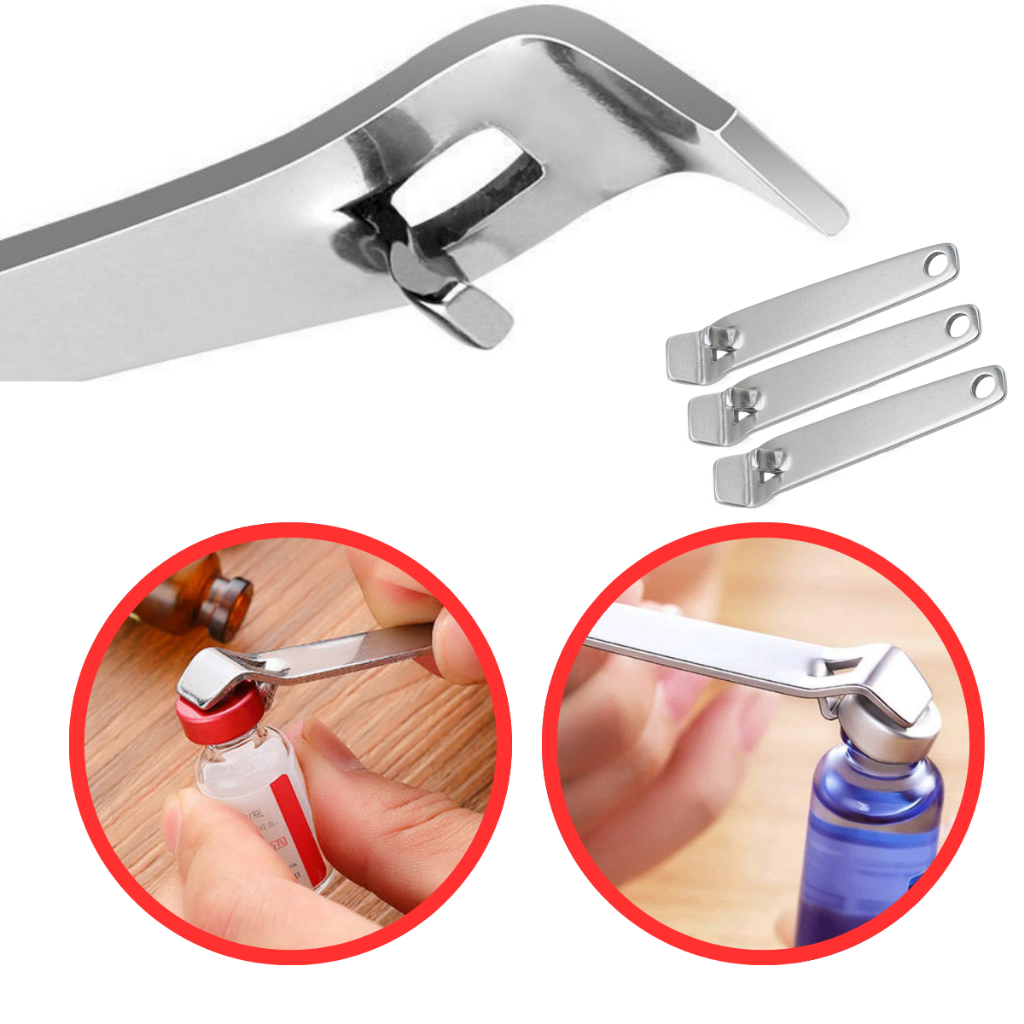 Kit 3 Abridor De Toxina Botulínica Ampola Botox Bujão Garrafa Latinha