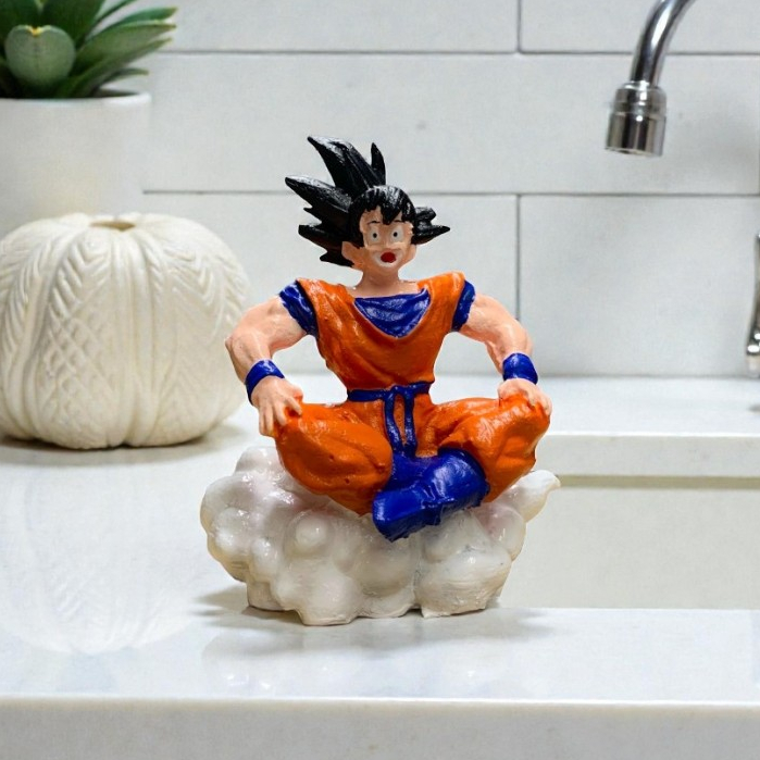 Boneco Goku Na Nuvem Voadora Boneco de Anime Dragon Ball Action Figures Colecionável