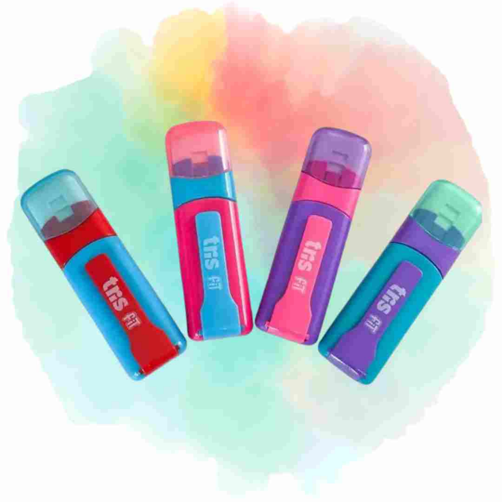 Borracha em Formato Caneta Fit - Tris em Oferta na Shopee