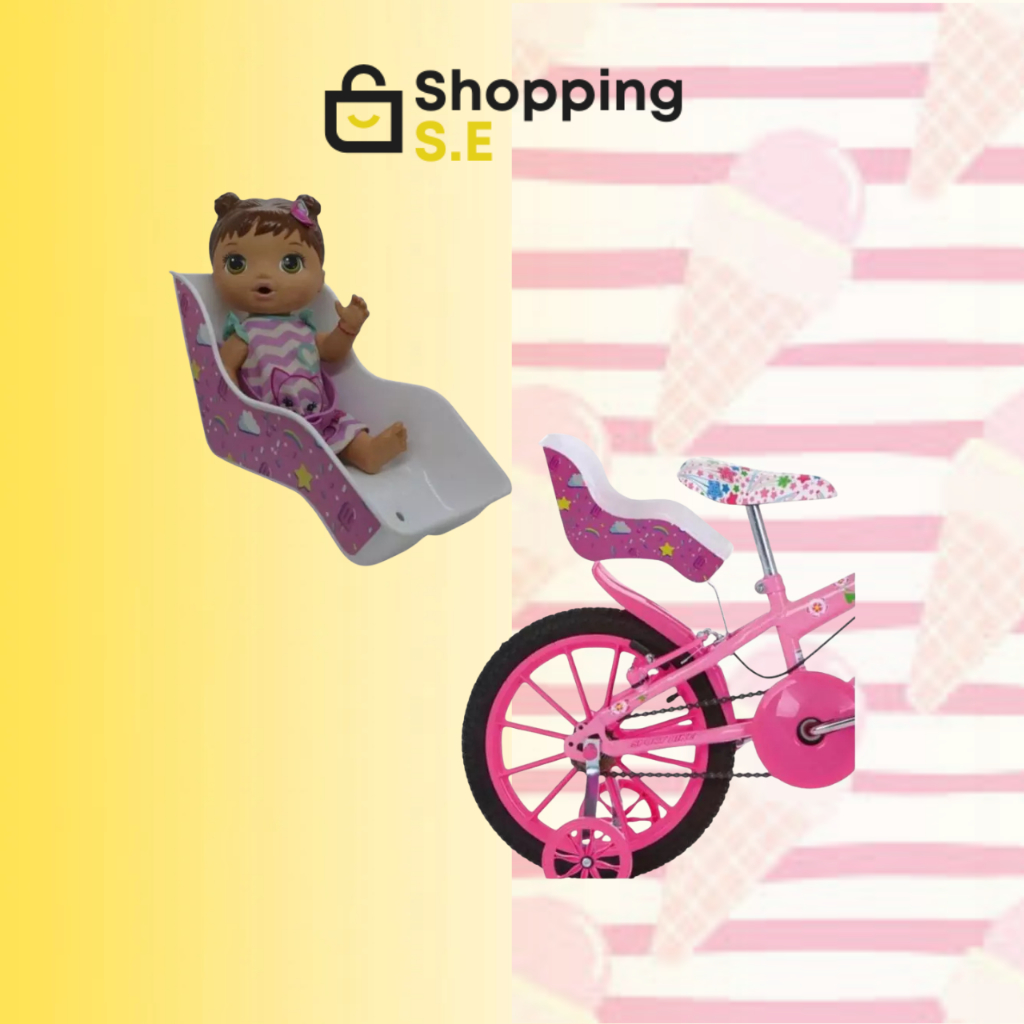 Cadeirinha Boneca Bike Baby Alive Para Bicicleta Infantil