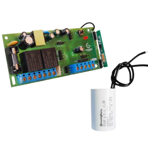 Central Universal Para Motores de Portão + Capacitor de 12 ou 15 UF Garen Ppa Acton Rcg Seg