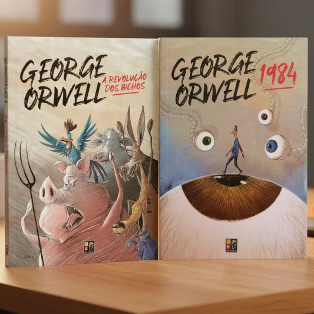 Kit 2 Livros | A Revolução dos Bichos + 1984  | George Orwell em Oferta na Shopee