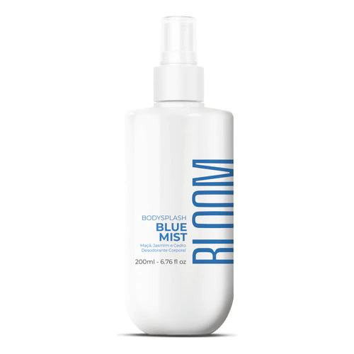 Body Splash Bloom Body BR Blue Mist Fragrância Floral Frutada 200ml