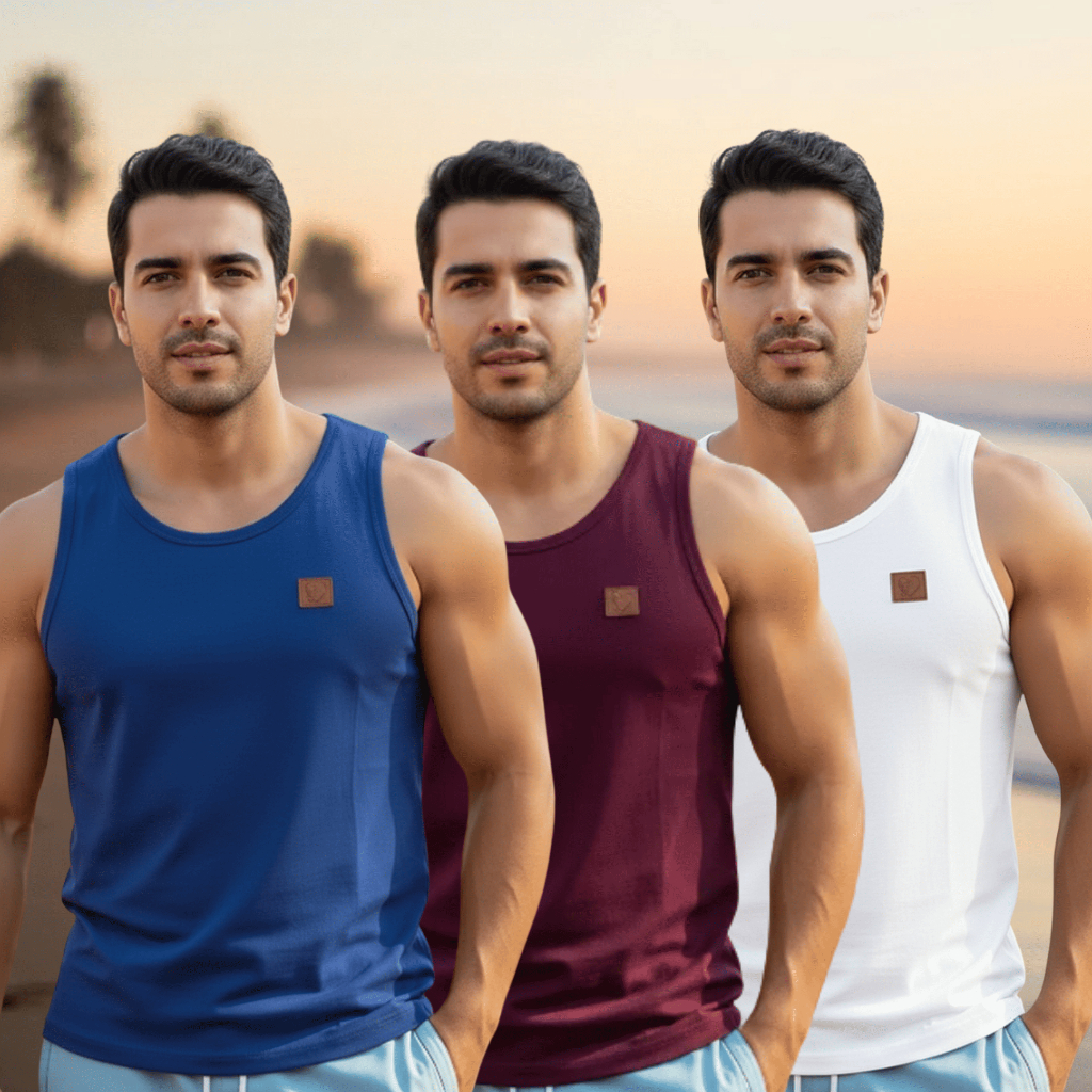 Kit 3 Camiseta Regata Masculina Algodão Premium 30.1 para treino academia corrida moda fitness verao em Oferta na Shopee