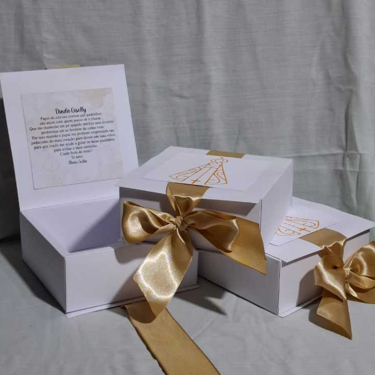 CAIXA CONVITE (12×12cm) PADRINHO/MADRINHA/CASAMENTO/BATIZADO em Oferta na Shopee