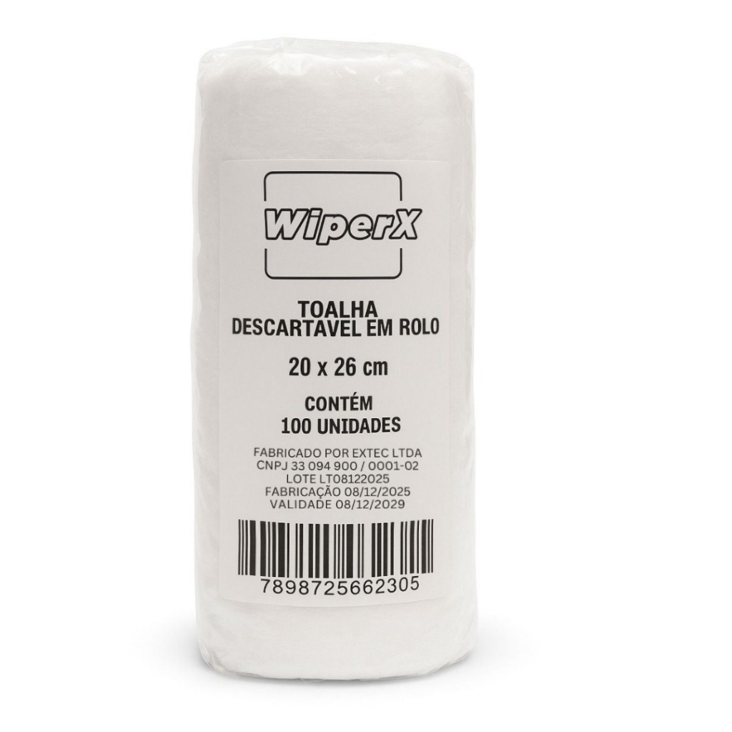 100Un Toalha Lenço Multiuso 20x26cm Pano de Limpeza - Banho e Higiene Diária
