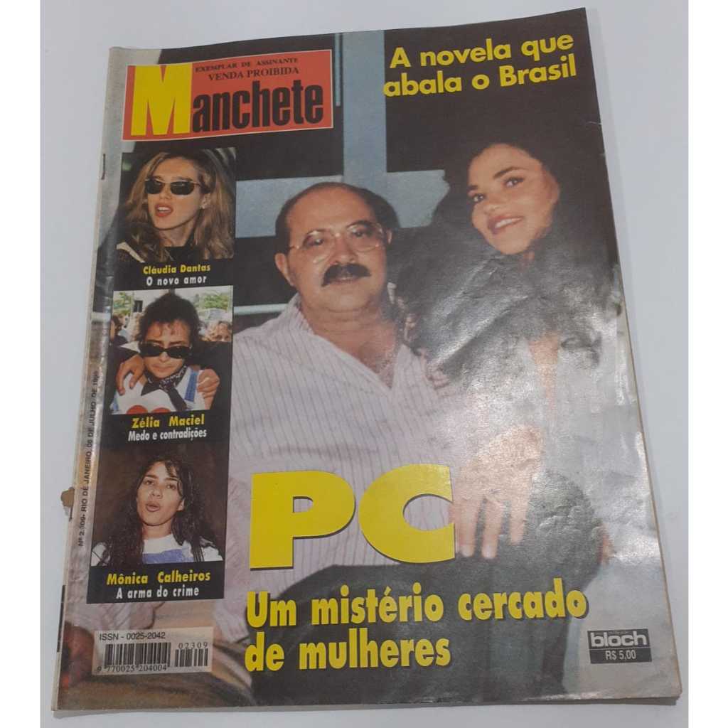 Revista Manchete Pc Farias Novela Sertanejo 21676
