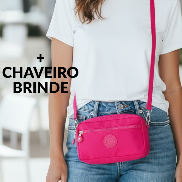 Bolsinha Carteira de Mão Estojo Com 3 Divisórias + Alça transversal Ajustável em Oferta na Shopee