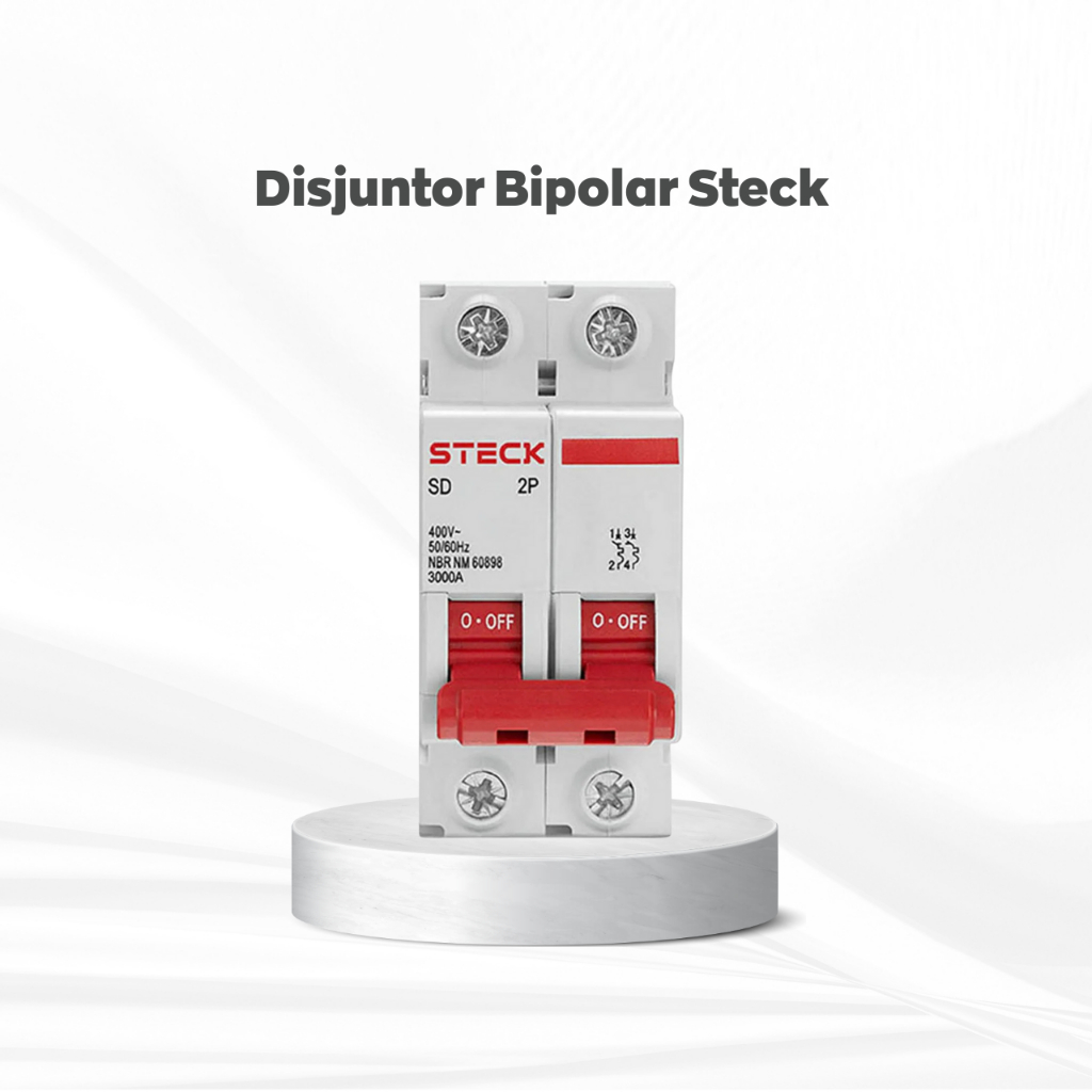 Disjuntor Bipolar Steck 10A 16A 20A 25A 32A 40A 50A 63A Curva C em Oferta na Shopee