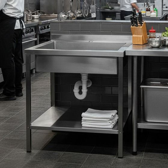 QUEIMA DE ESTOQUE - Tanque Cuba Industrial em Aço Inox 304  — Ideal para Lavanderia